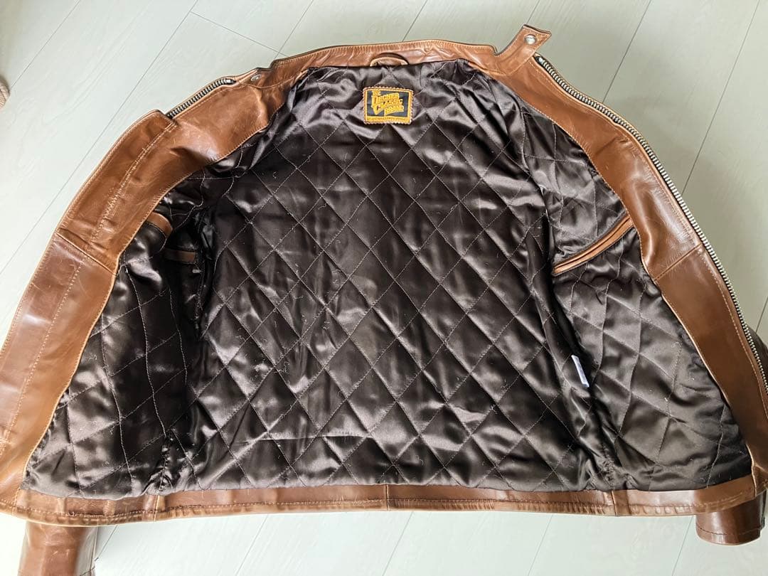 DEGNER ライダースレザージャケット　M程度ブラウン
