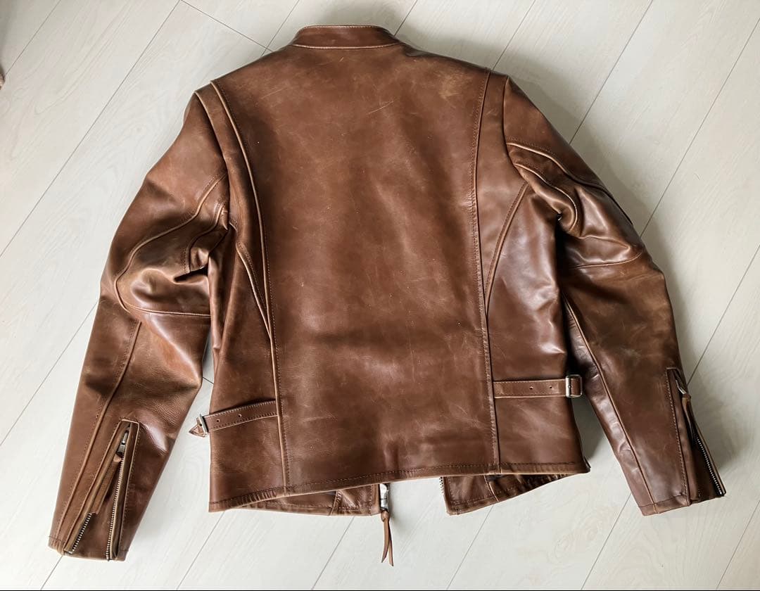 DEGNER ライダースレザージャケット　M程度ブラウン