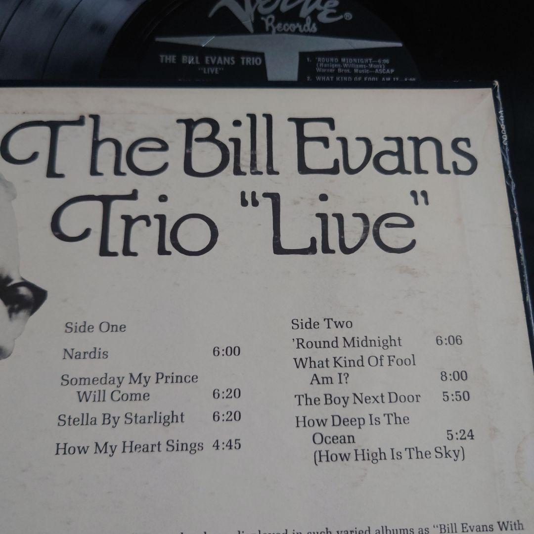 米国初回版/Bill Evans Trio \"Live\"
