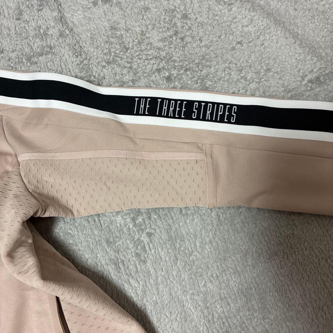 即日発送★アディダス M ベージュ セットアップ ジャケット パンツ 防風　保温