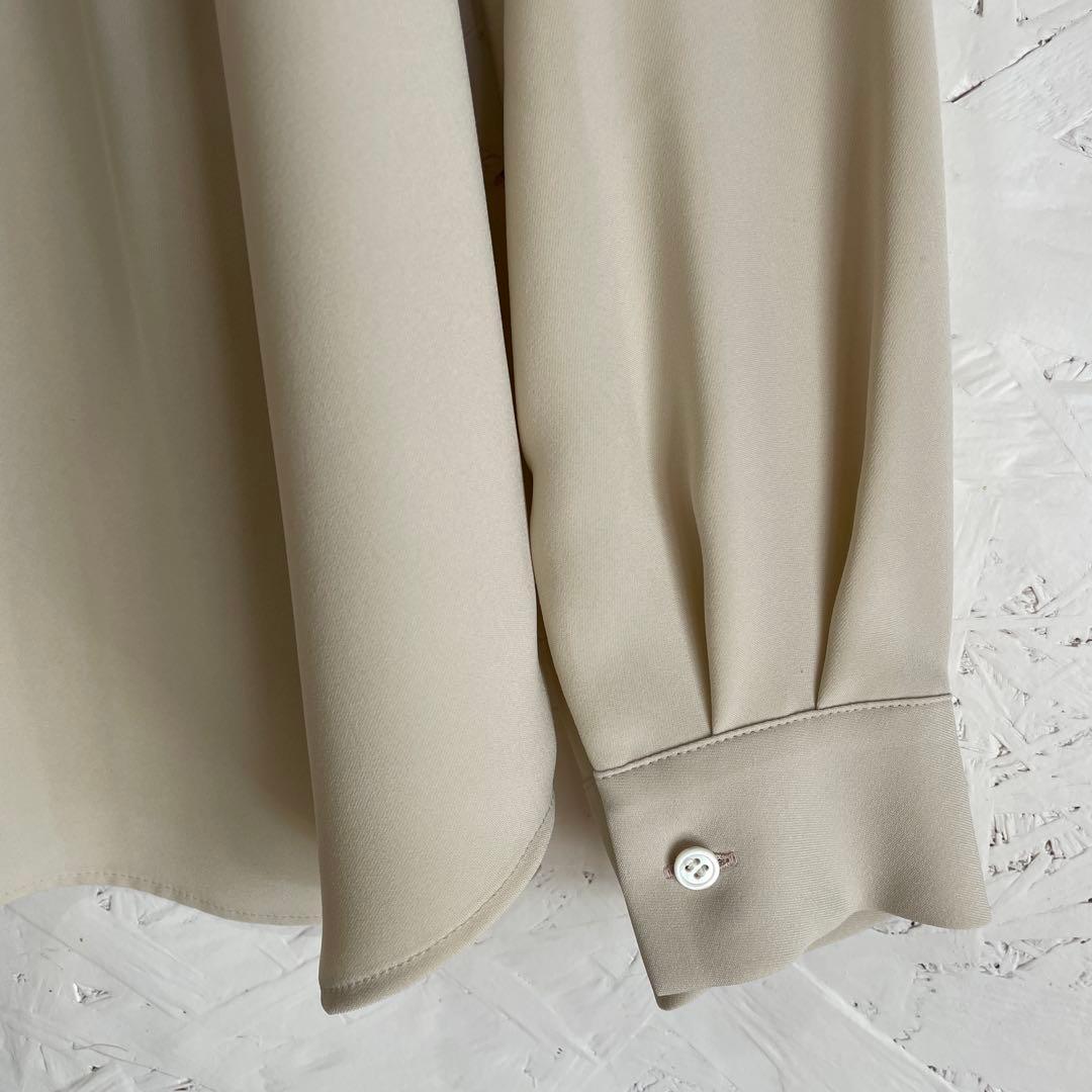 日本製【theory luxe】バンドカラーシャツ　MARVINE LILEN