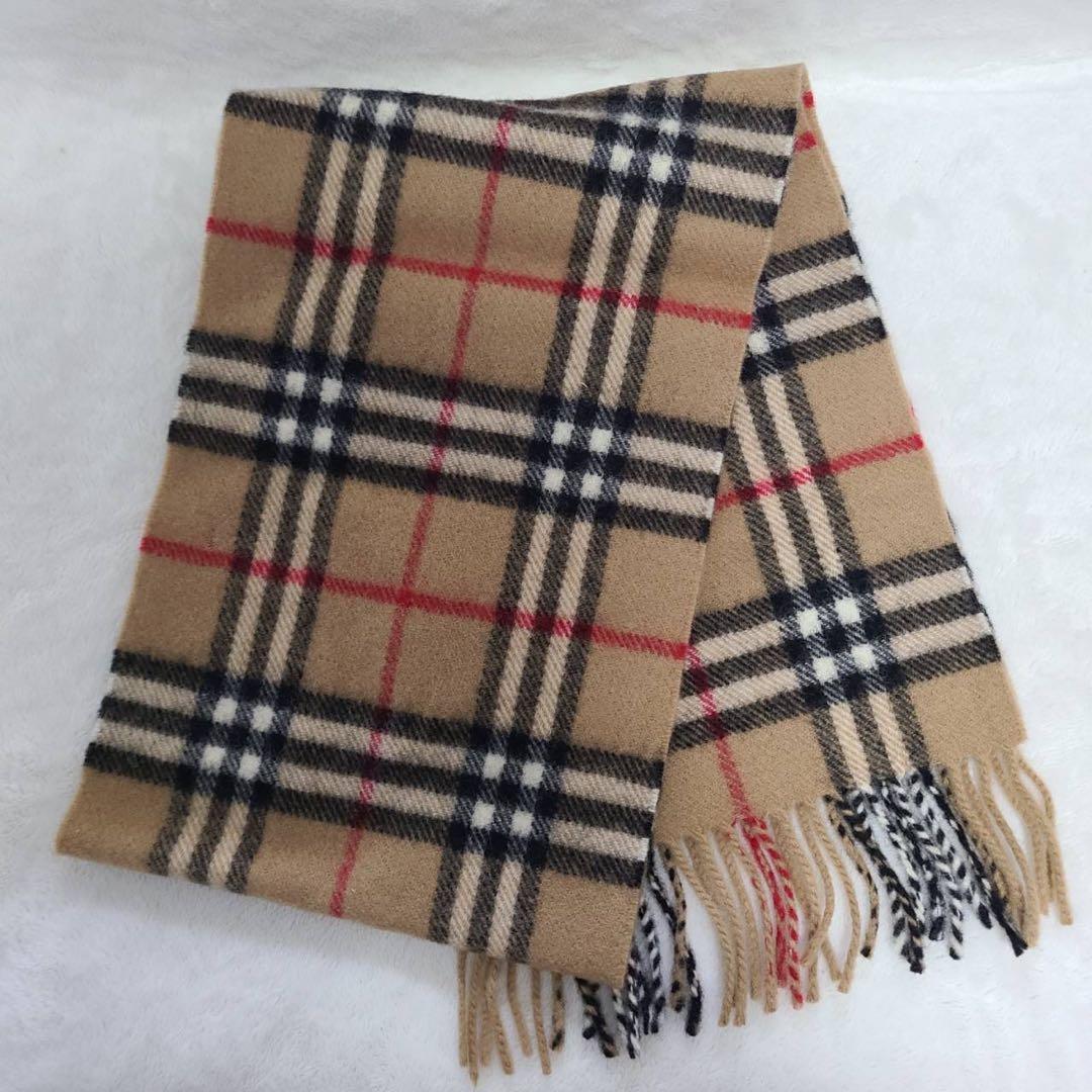 未使用級BURBERRY LONDONバーバリーキッズ　マフラー、帽子、手袋 ⓵