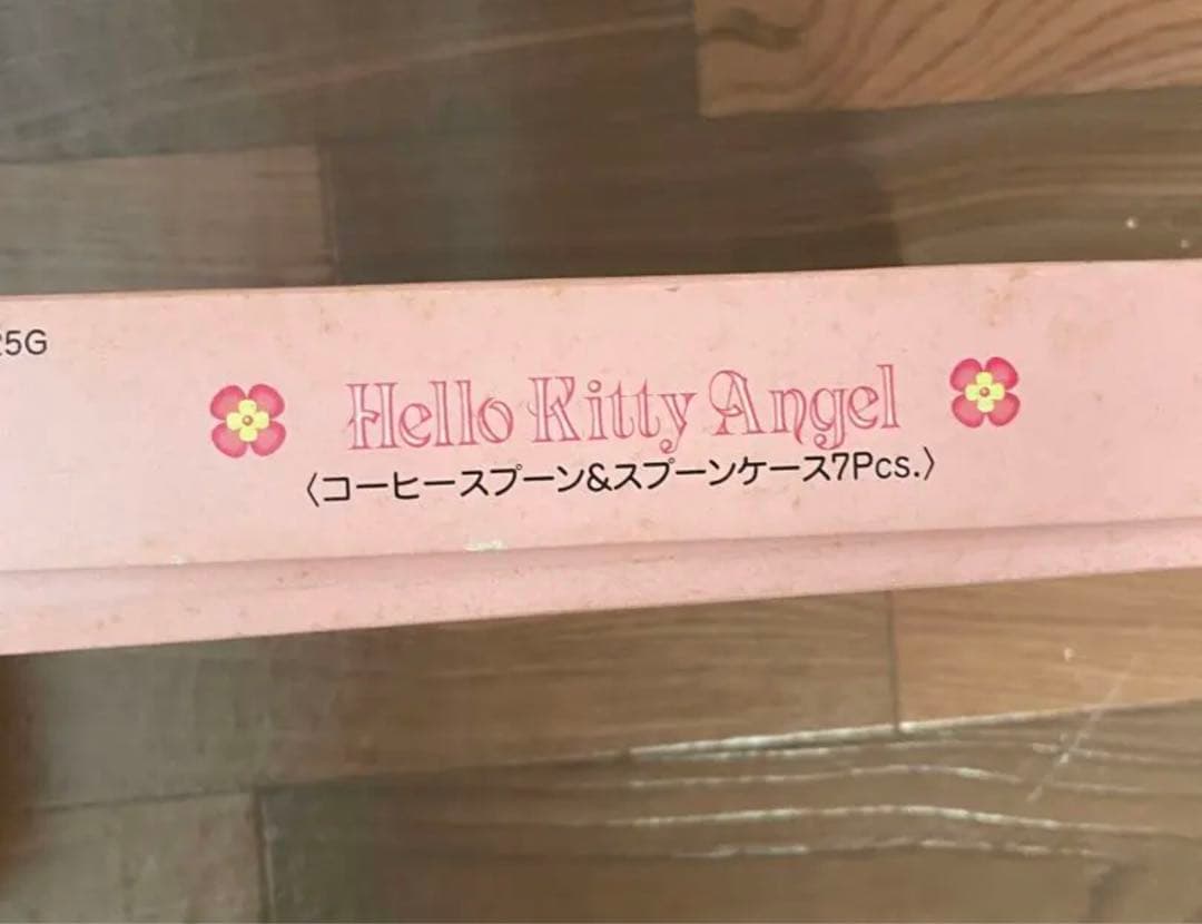 Hellokitty エンジェルキティ　スプーン&瀬戸物ケース希少　レア