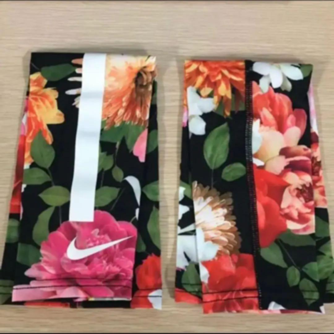 超希少 NIKE ナイキ アームスリーブ 2本入り 花柄 バスケ トレーニング