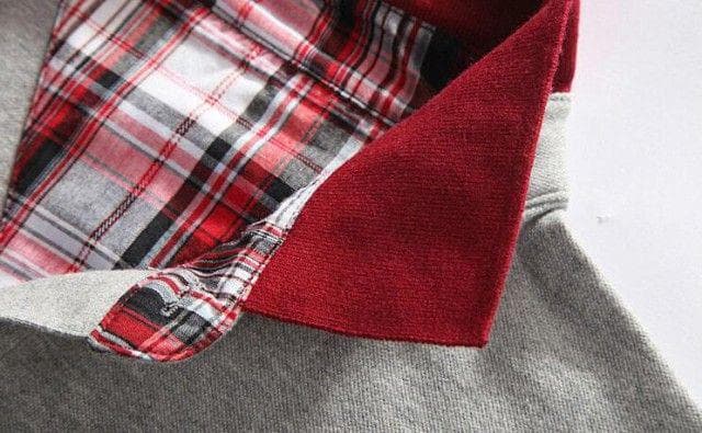 ポロシャツ メンズ Tシャツ ゴルフウェア スリム チェック柄 薄手#
