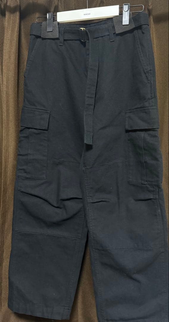 パンツ 25aw Sacai Carhartt WIP Duck Pants BLACK