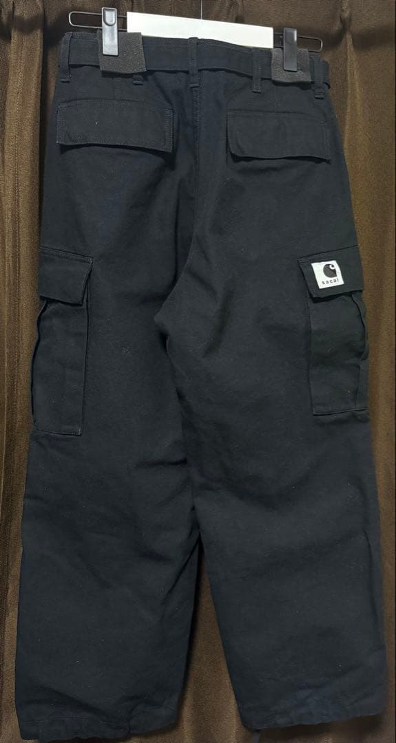 パンツ 25aw Sacai Carhartt WIP Duck Pants BLACK