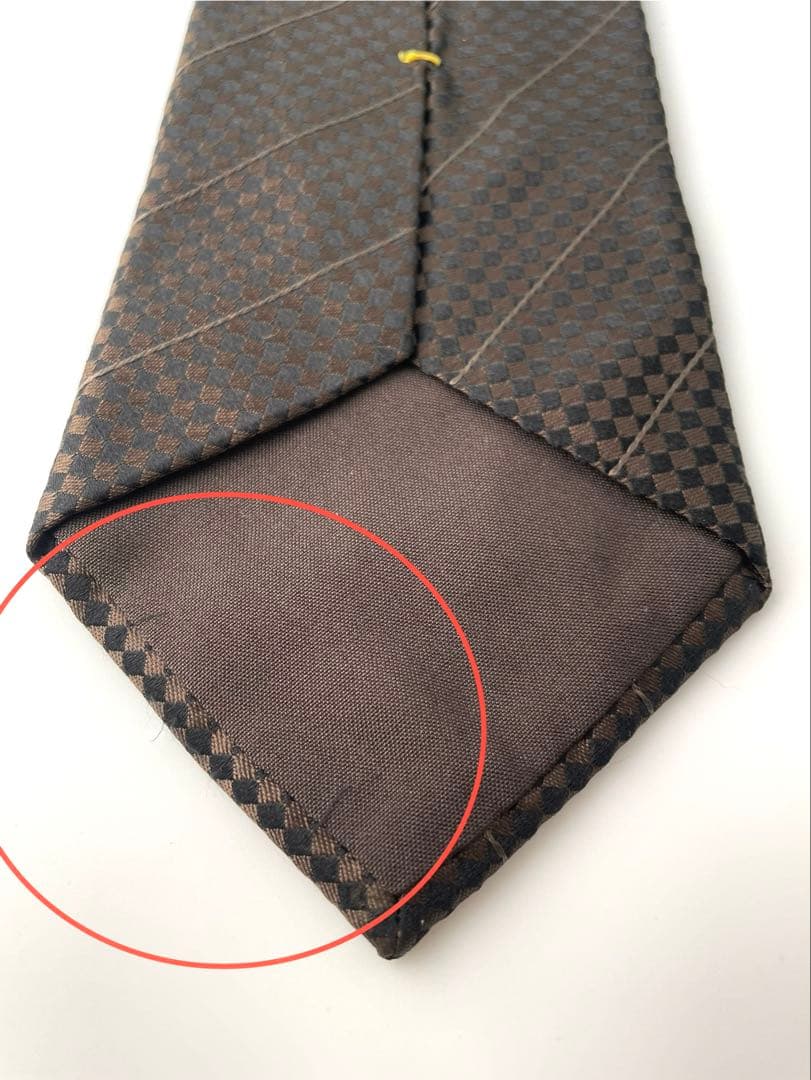 美品 ルイヴィトン ネクタイ ハイブランド モノグラム ダミエ 高級 シルク