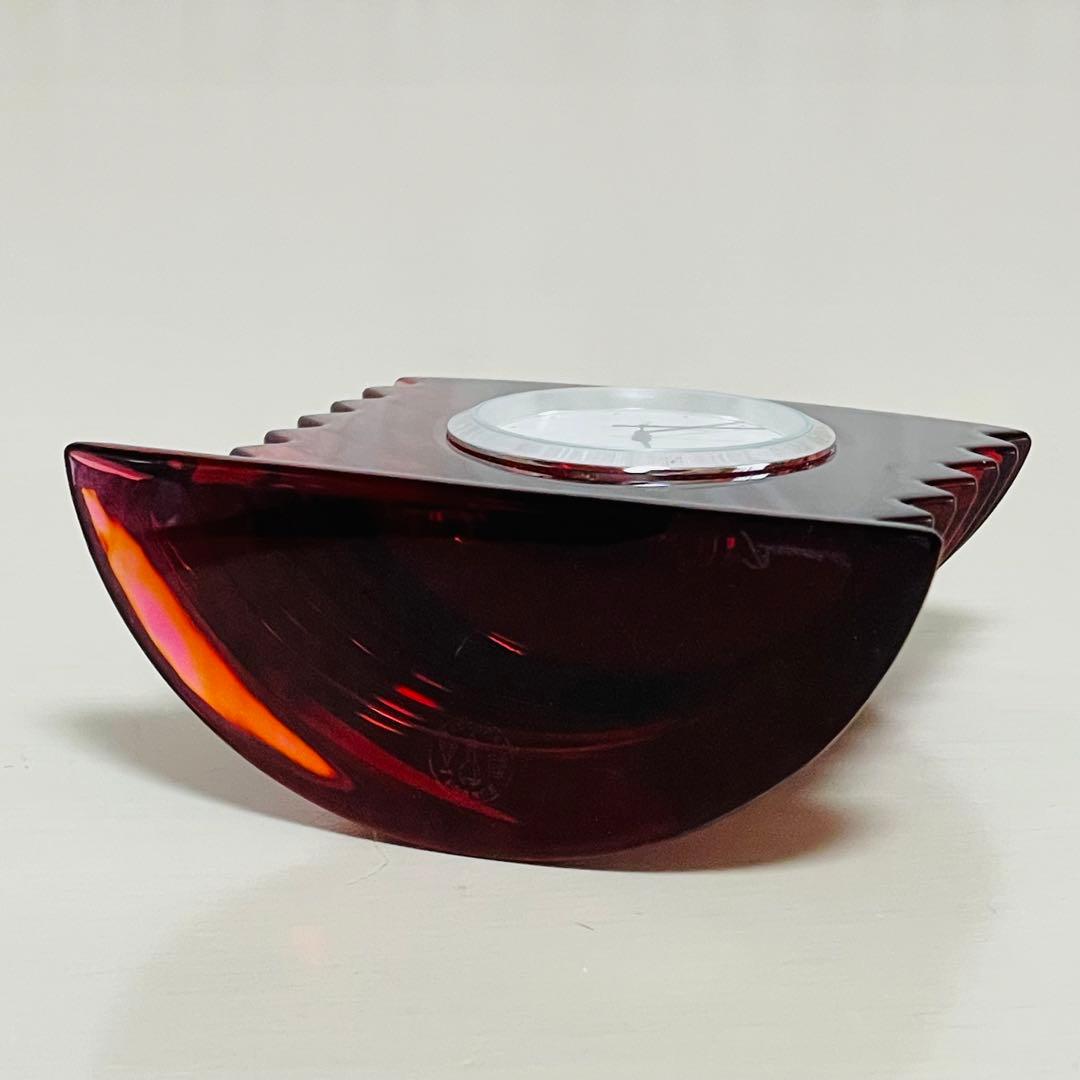 Baccarat バカラ ラランドクロック レッド 赤 置き時計