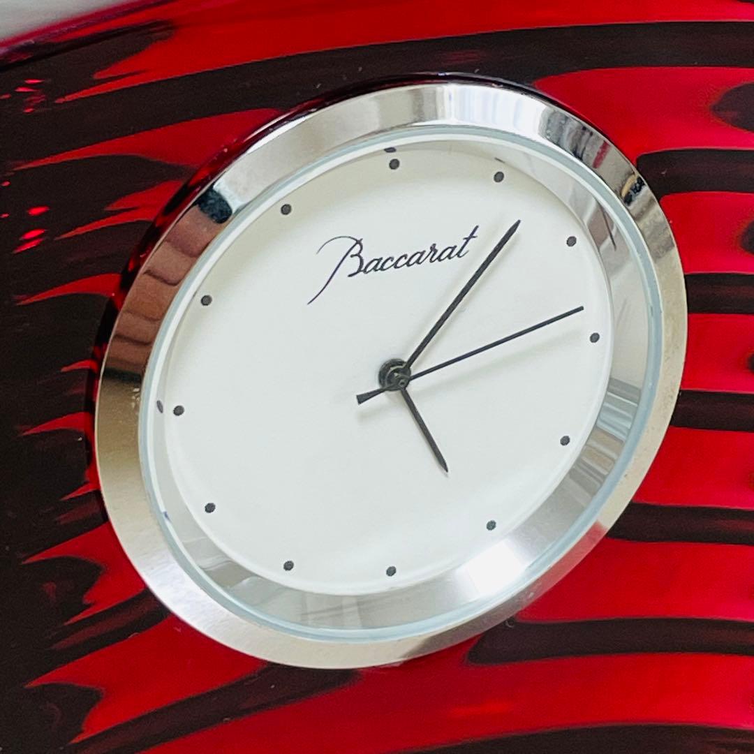 Baccarat バカラ ラランドクロック レッド 赤 置き時計