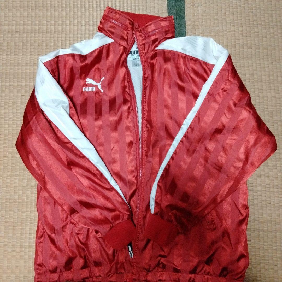 【美品 希少】旧ロゴPUMA ピステ・ウィンドブレーカー 赤✕白
