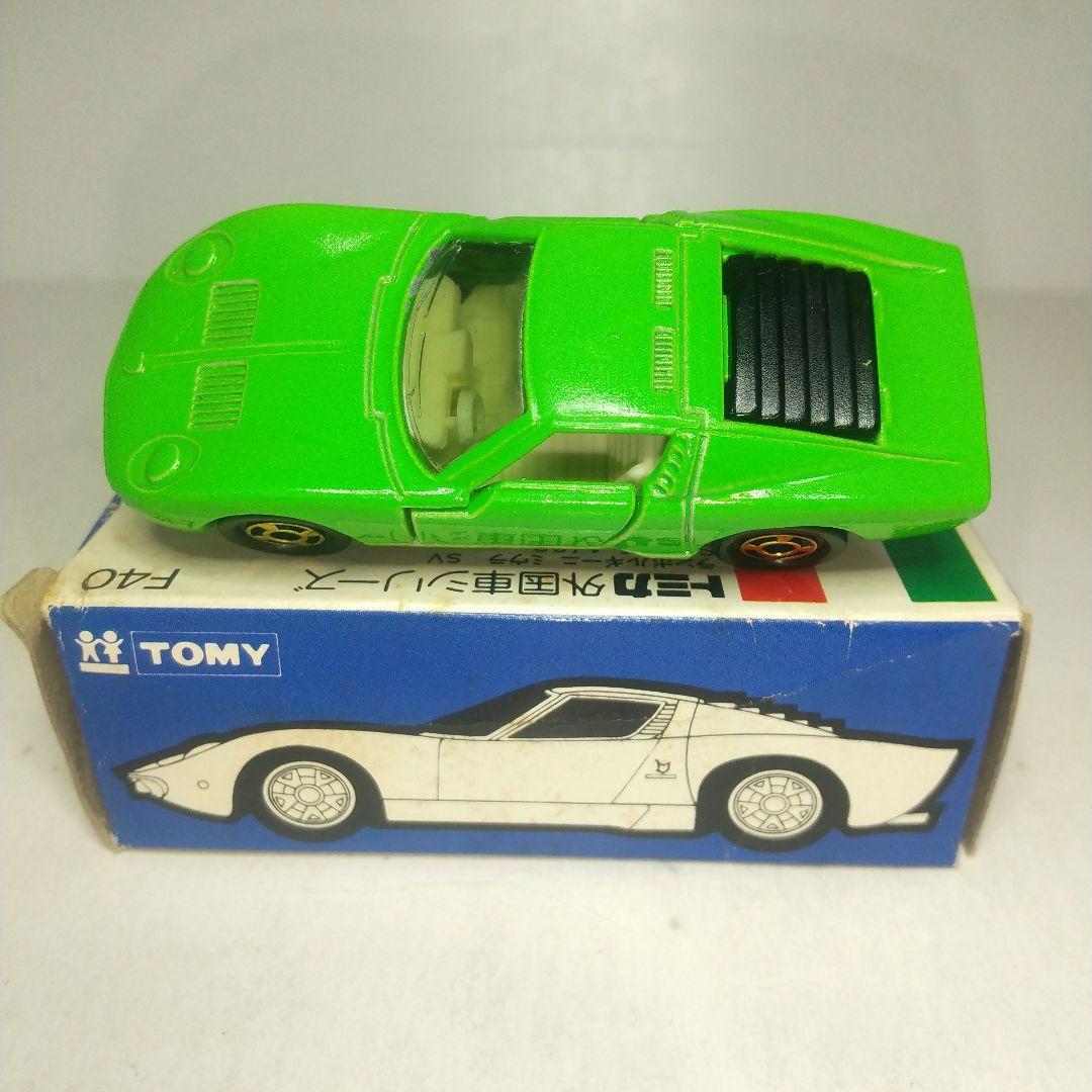 (3999)トミカ 青箱 日本製 ランボルギーニ ミウラ SV ライトグリーン