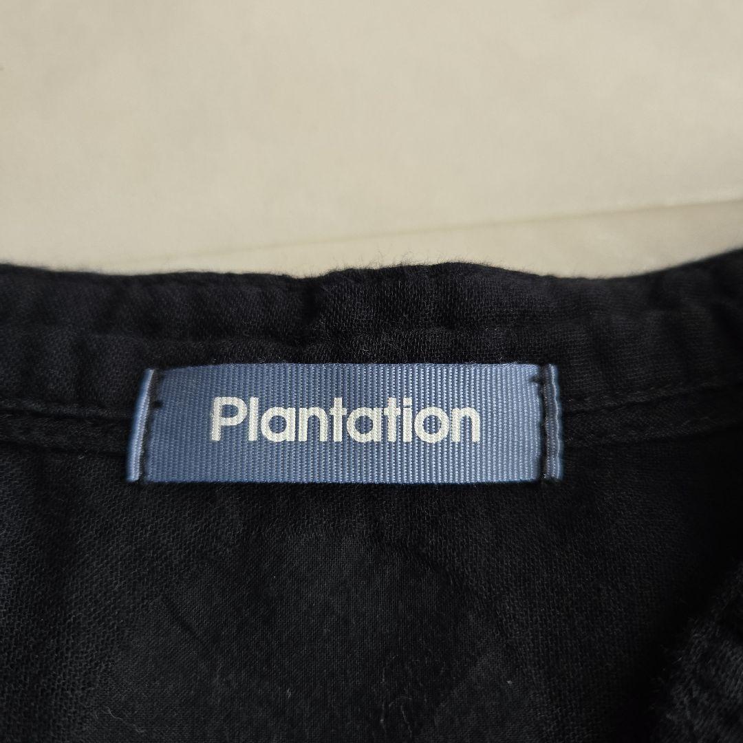 Plantation ドットジャガード Vネック ワンピース プルオーバー 2