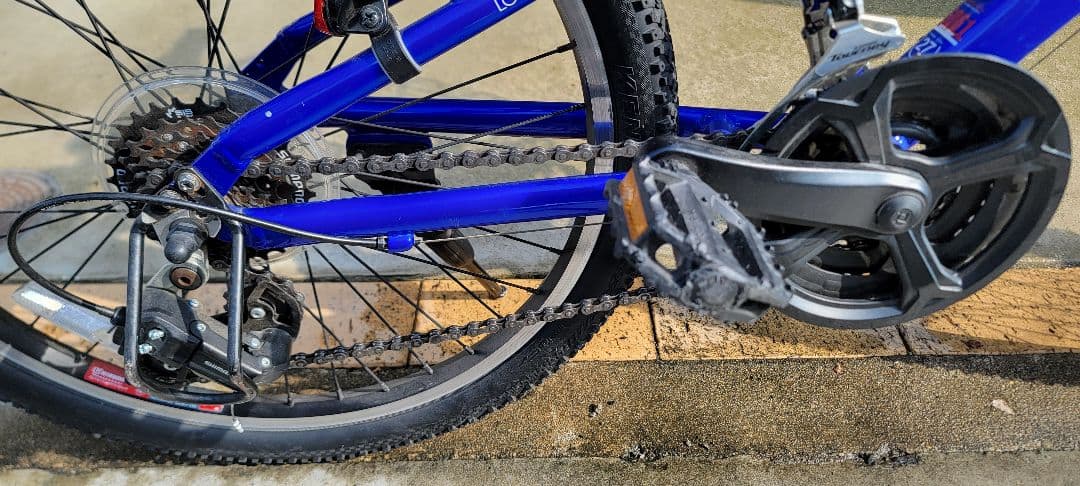 LOUIS GARNEAU（ルイガノJ22）キッズバイク 青 前カゴ付き