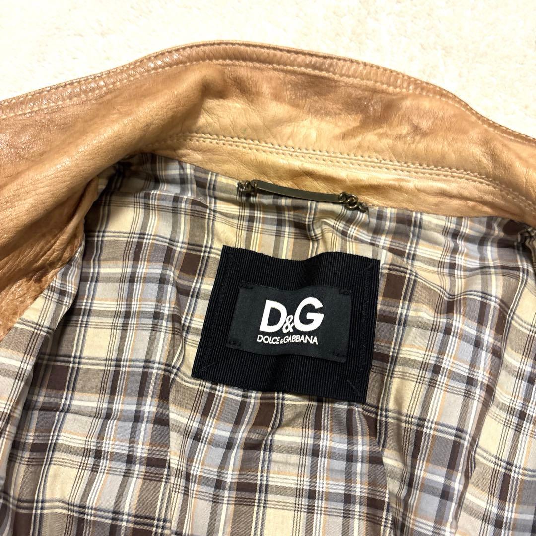 P*v様 dolce&gabbana LAMBSKIN lether jaket