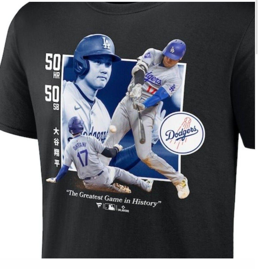 Fanatics Tシャツ ブラック US M 大谷翔平50/50