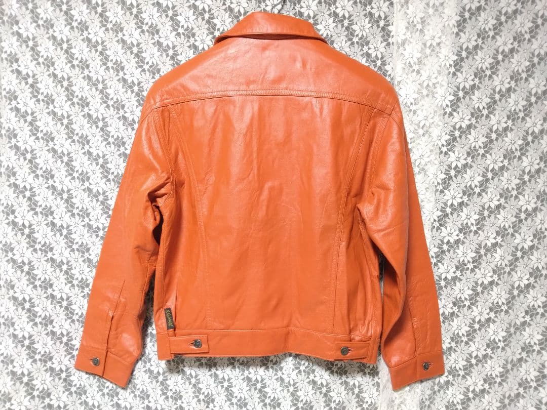 う*認様 GIANNI VALENTINO 本革　レザー　ジャケット　Mサイズ