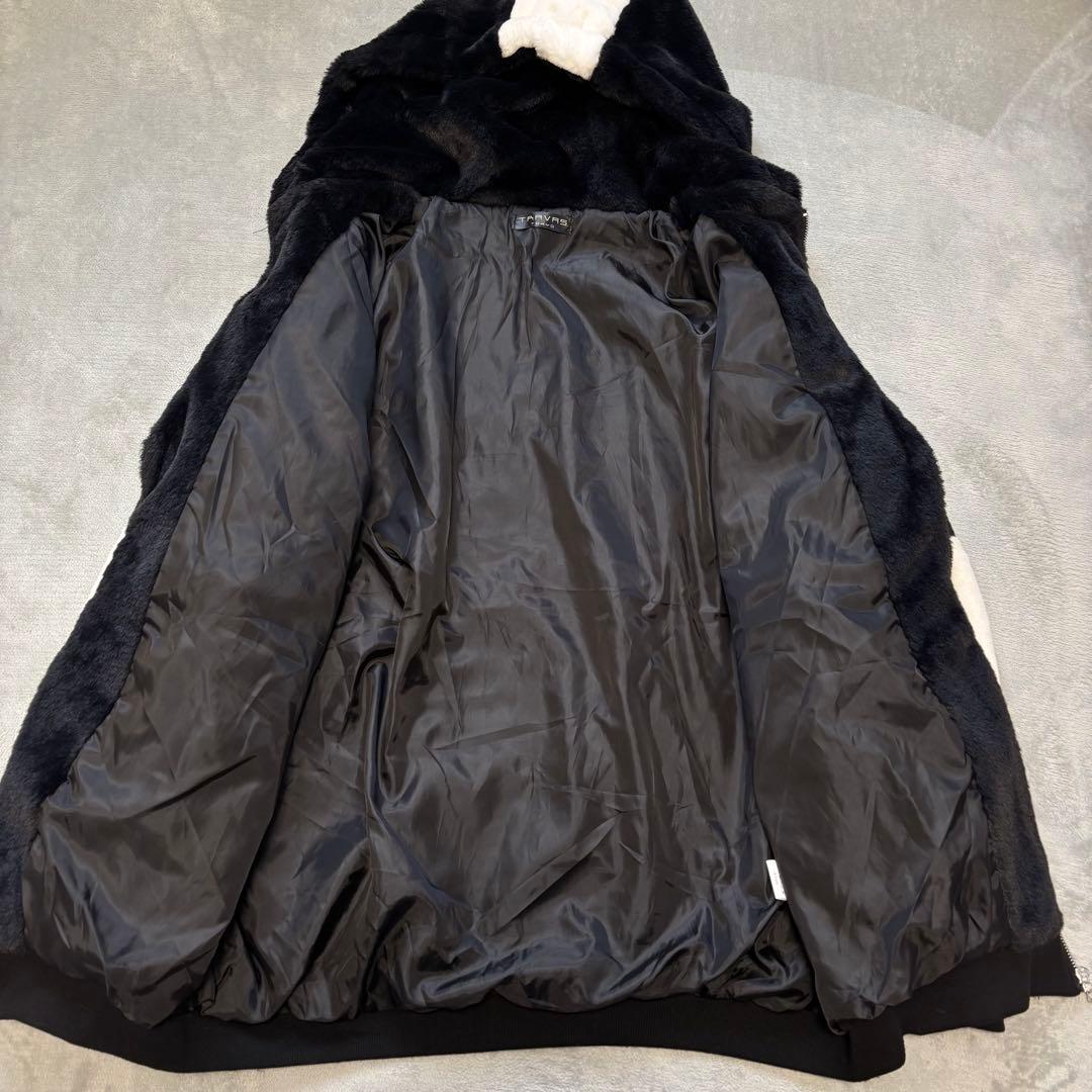 美品✨ TRAVAS TOKYO ドリップロゴ　ファーパーカー　近年モデル