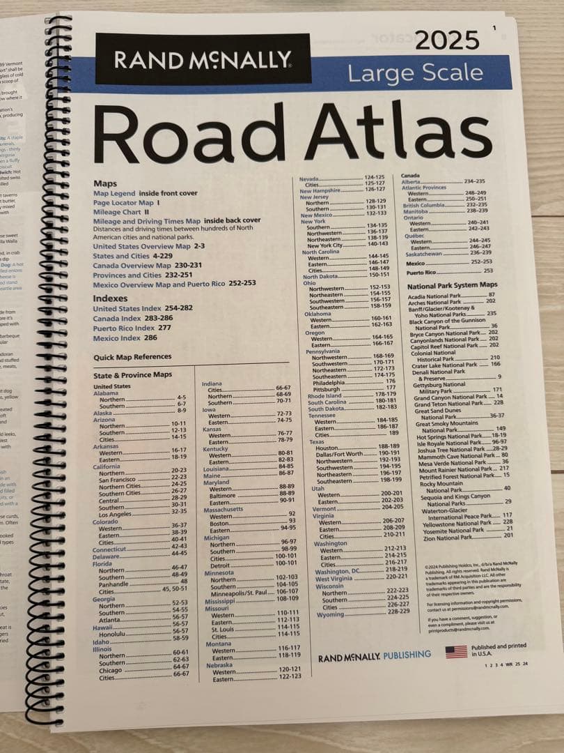 Road Atlas 2025年版 Large Scale
