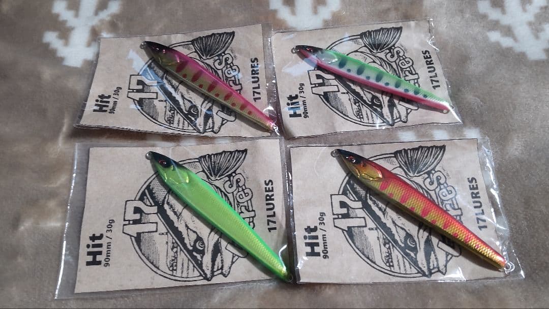 17Lures Hit メタルジグ 90mm 30g 4個セット