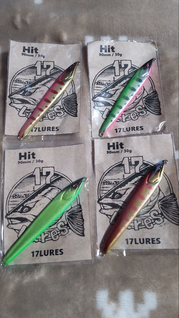 17Lures Hit メタルジグ 90mm 30g 4個セット