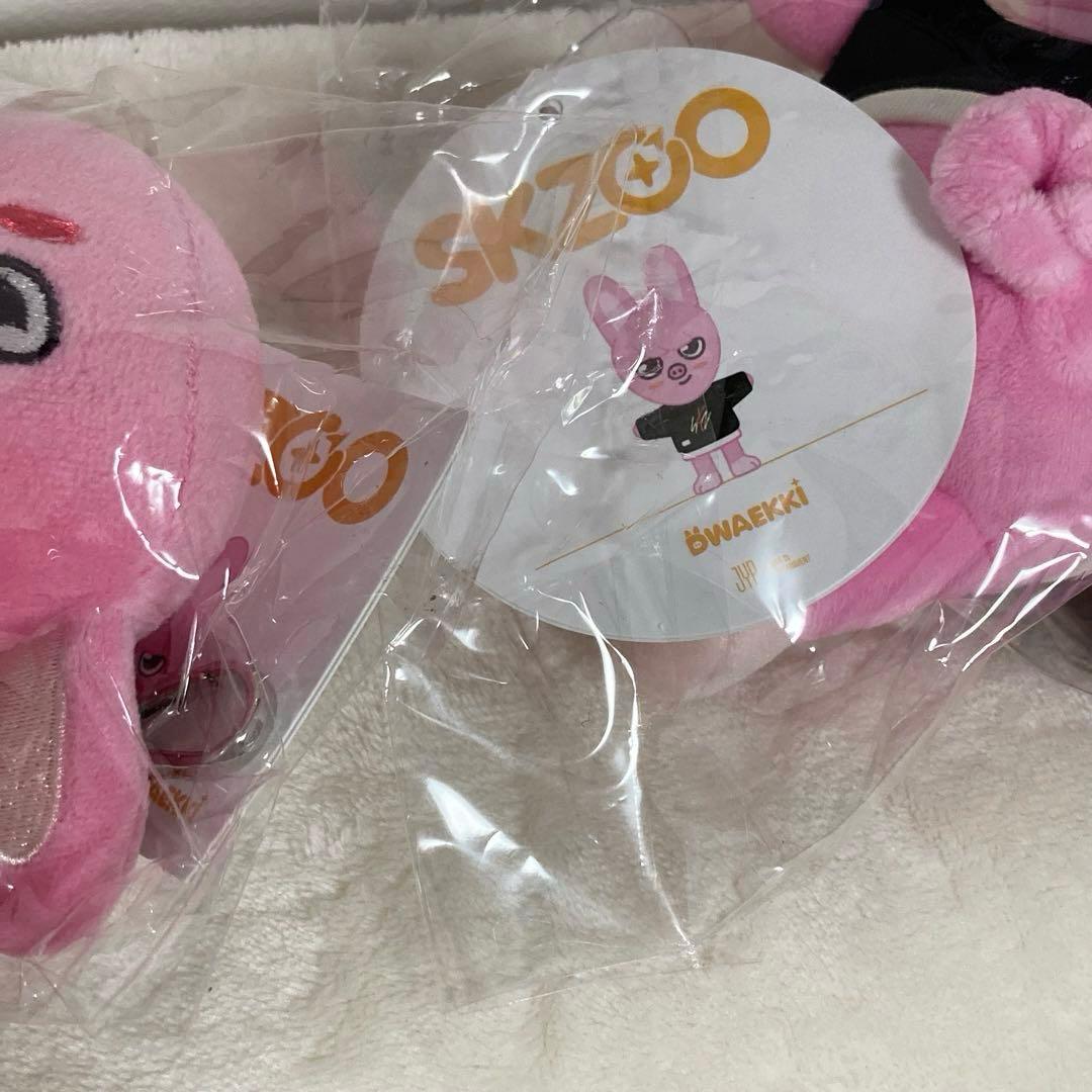 skzoo トエッキ オリジナルサイズ ぬいぐるみ フェイスキーリング セット