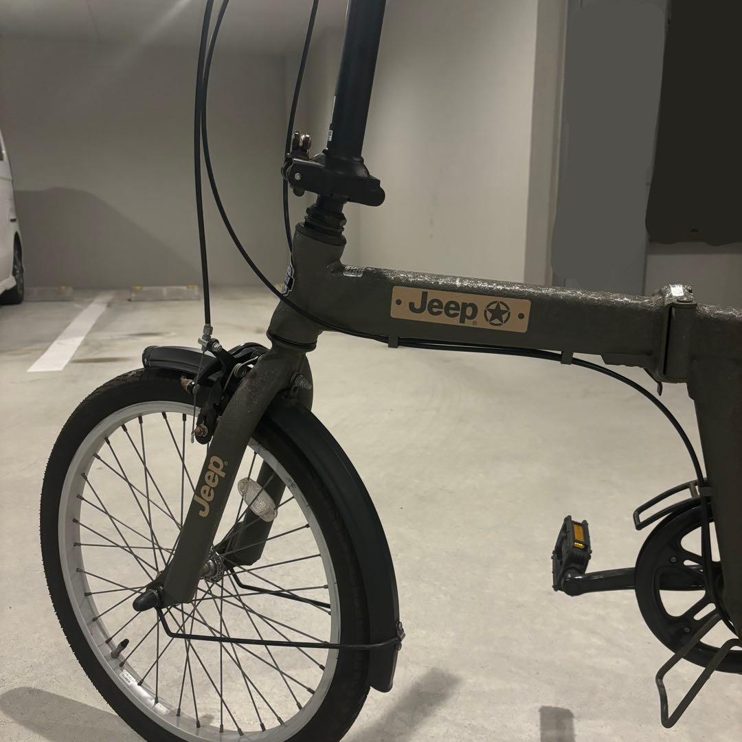 Jeep 折りたたみ自転車 20インチ オリーブ 熊本市直接取引OK 通勤通学