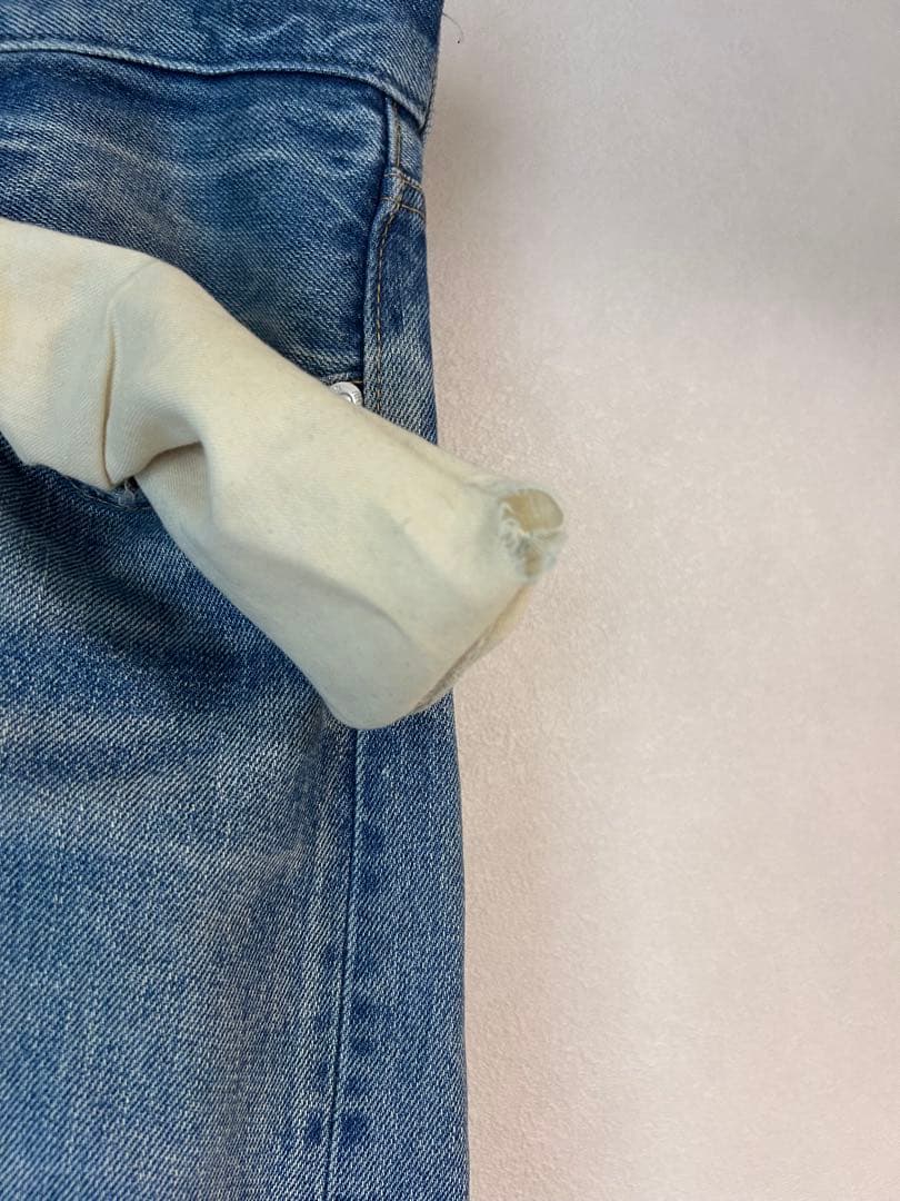 Ronherman denim ストーンウォッシュ ストレートデニム