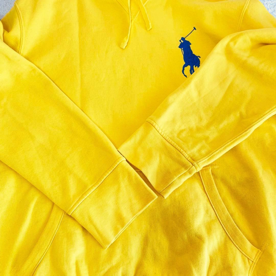 【Polo by Ralph Lauren】【L】パーカー　黄色　ビックポニー