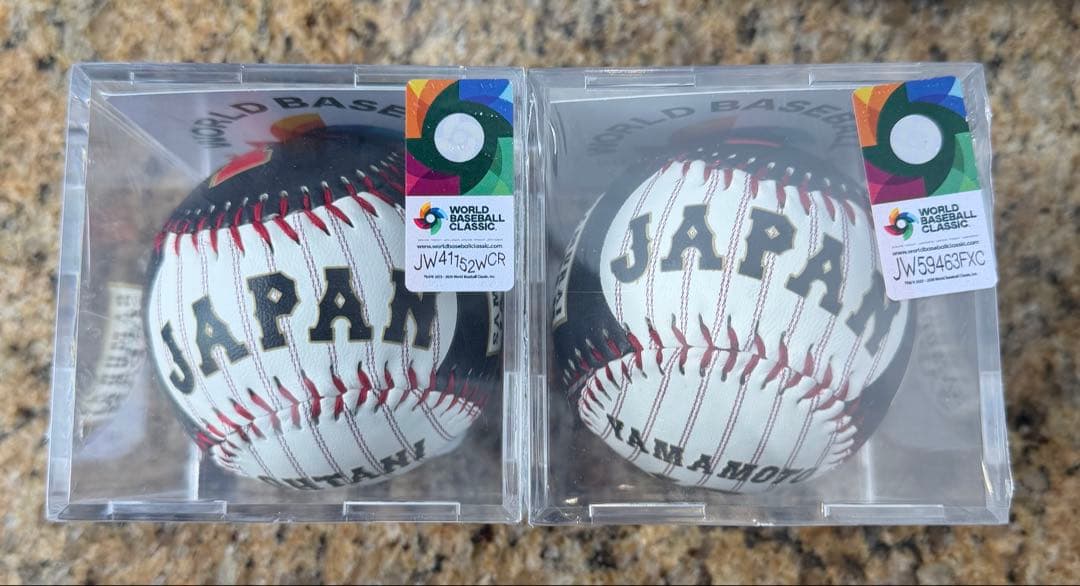 WBC 大谷・山本 背番号入りボール2個セット