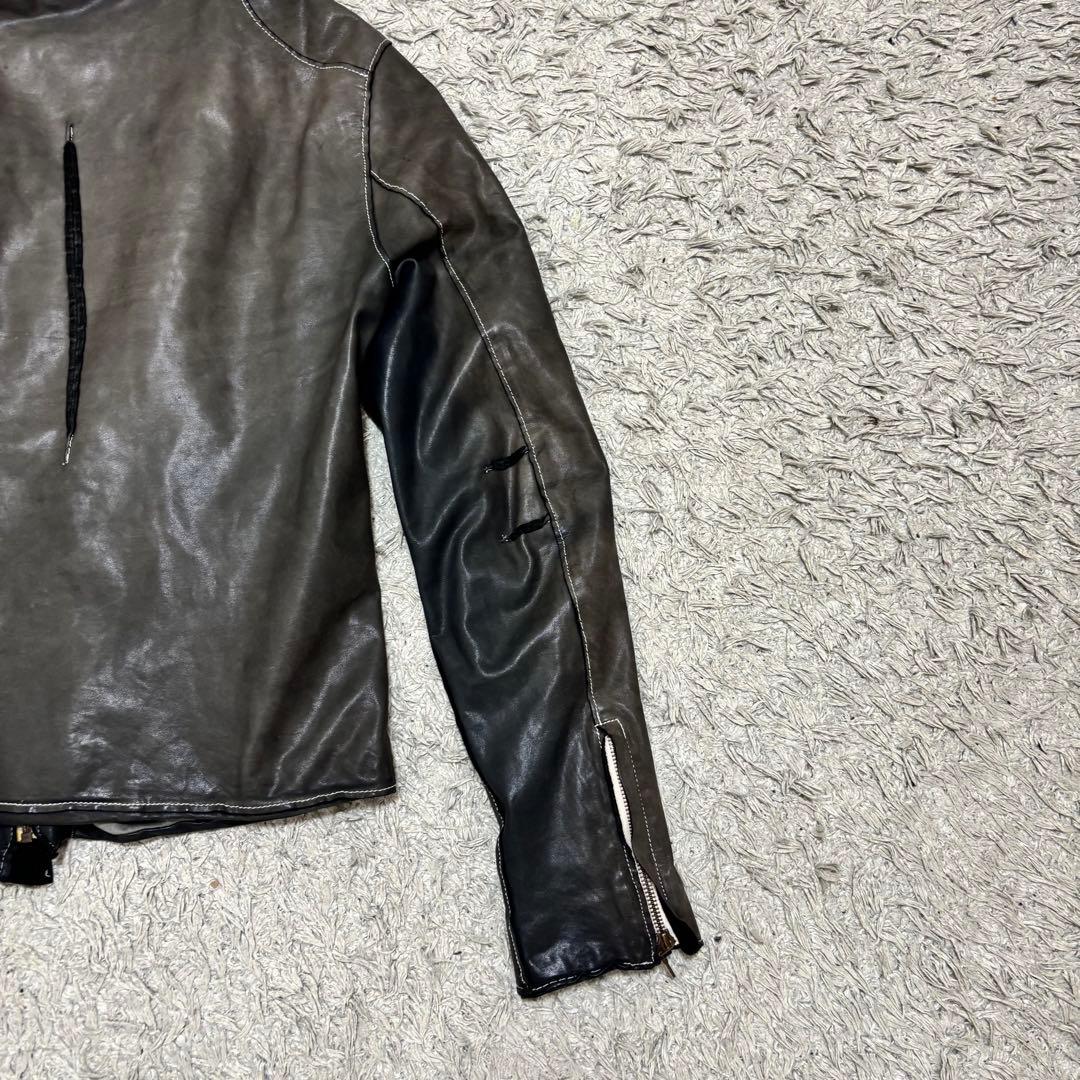 sisii シシ 牛革 レザー ライダース シングルライダース　ブラック　M