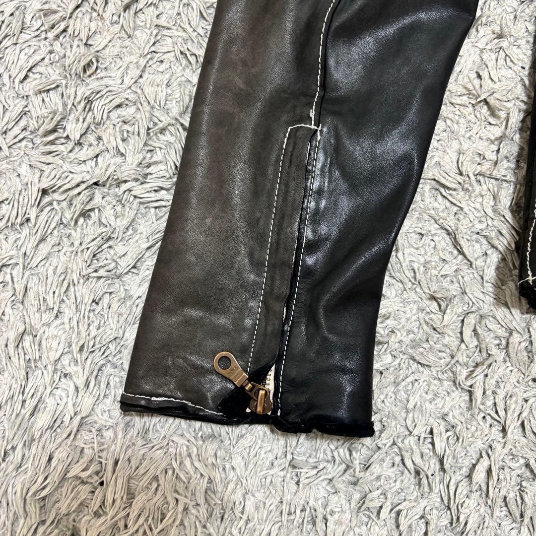 sisii シシ 牛革 レザー ライダース シングルライダース　ブラック　M
