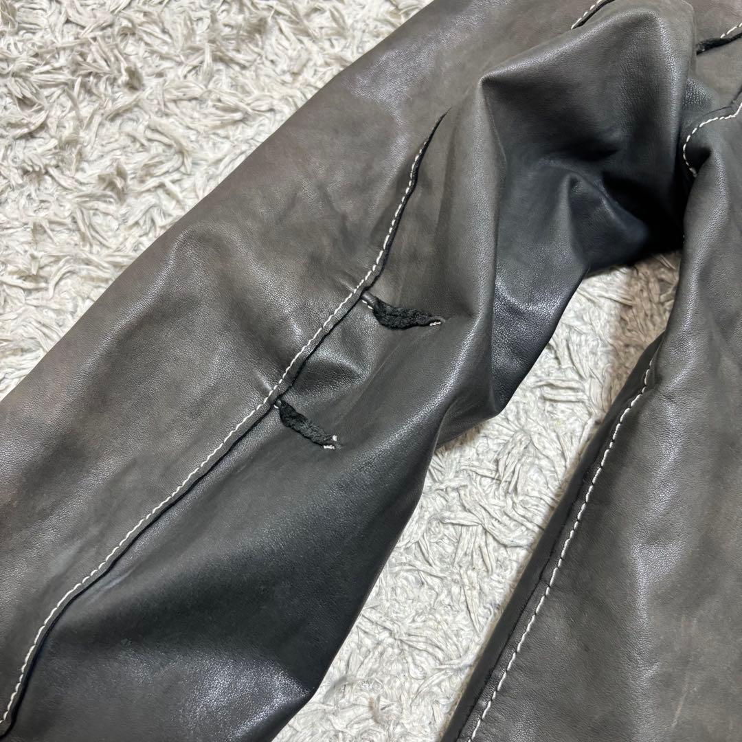 sisii シシ 牛革 レザー ライダース シングルライダース　ブラック　M