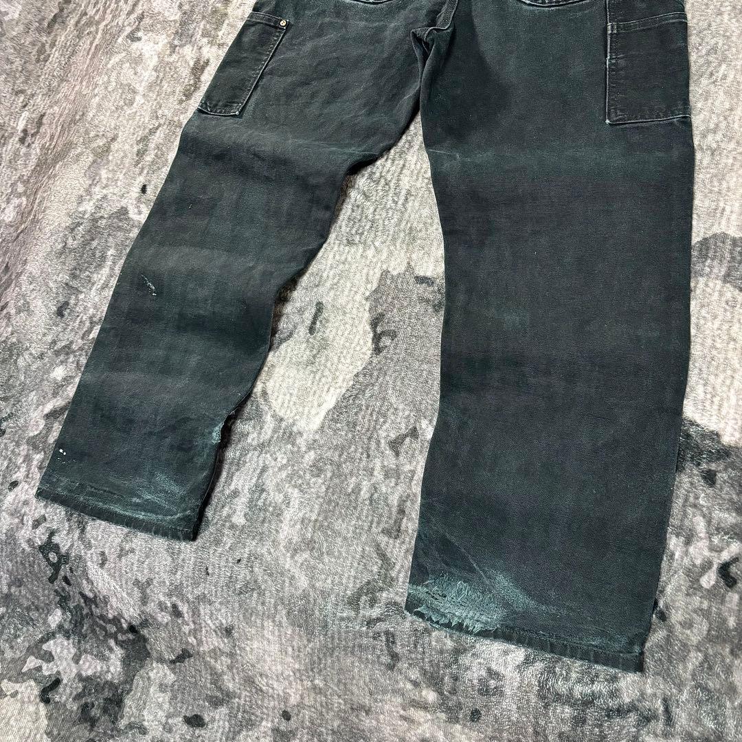 USA製 32×30 Carhartt フェードブラック 金ボタン 極上フェード