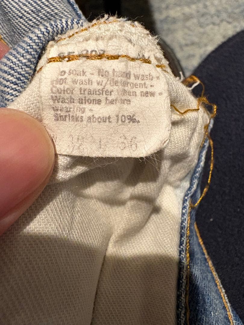 Levi's 501 80s W32 L36 USA製 黒カン赤耳 USED