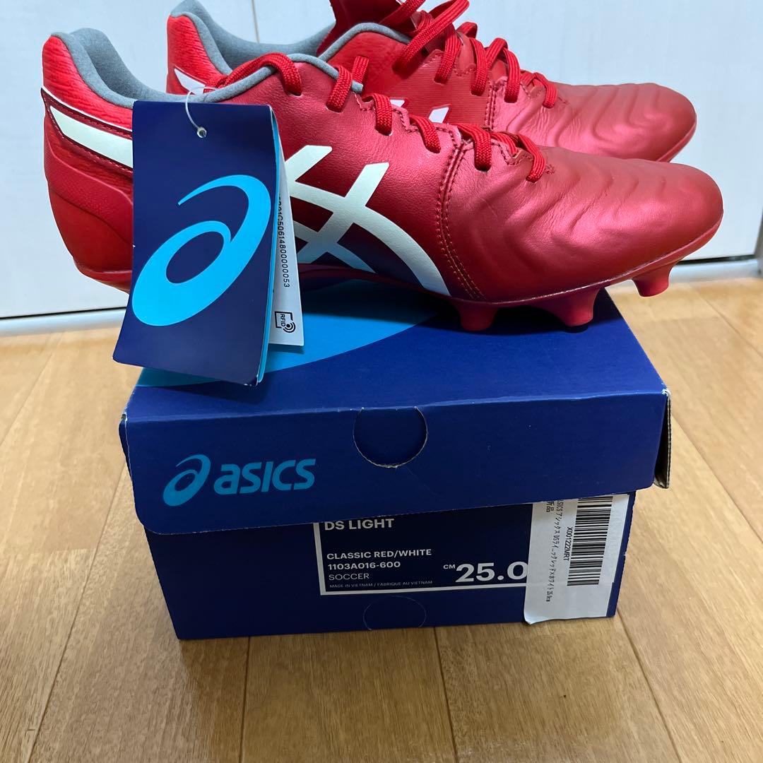 ASICS DS LIGHT サッカーシューズ レッド　25.0