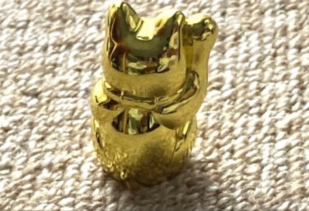 金運招き猫ゴールド（記憶情報封印） オーロラ 縁起物 宝くじ 運気上昇