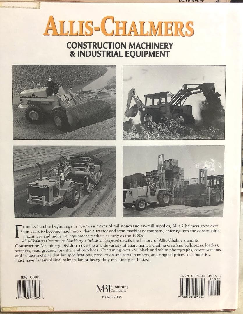 洋書 Allis Chalmers Construction Machinery