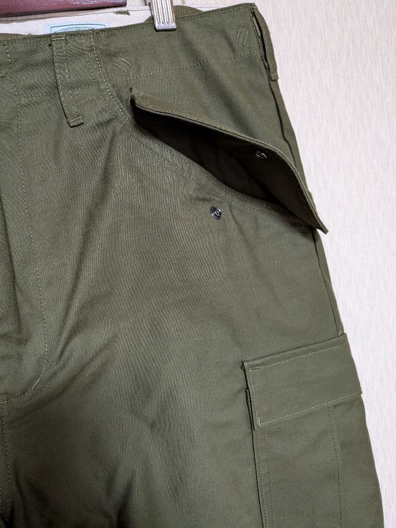 BEEKMAN カーゴパンツ オリーブグリーン