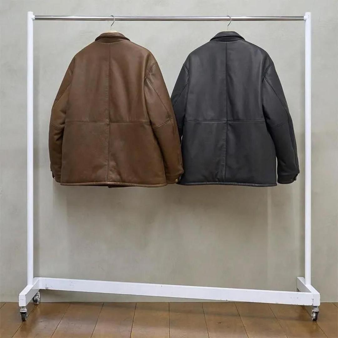 m*a様 UNUSED Leather car coat SIZE2