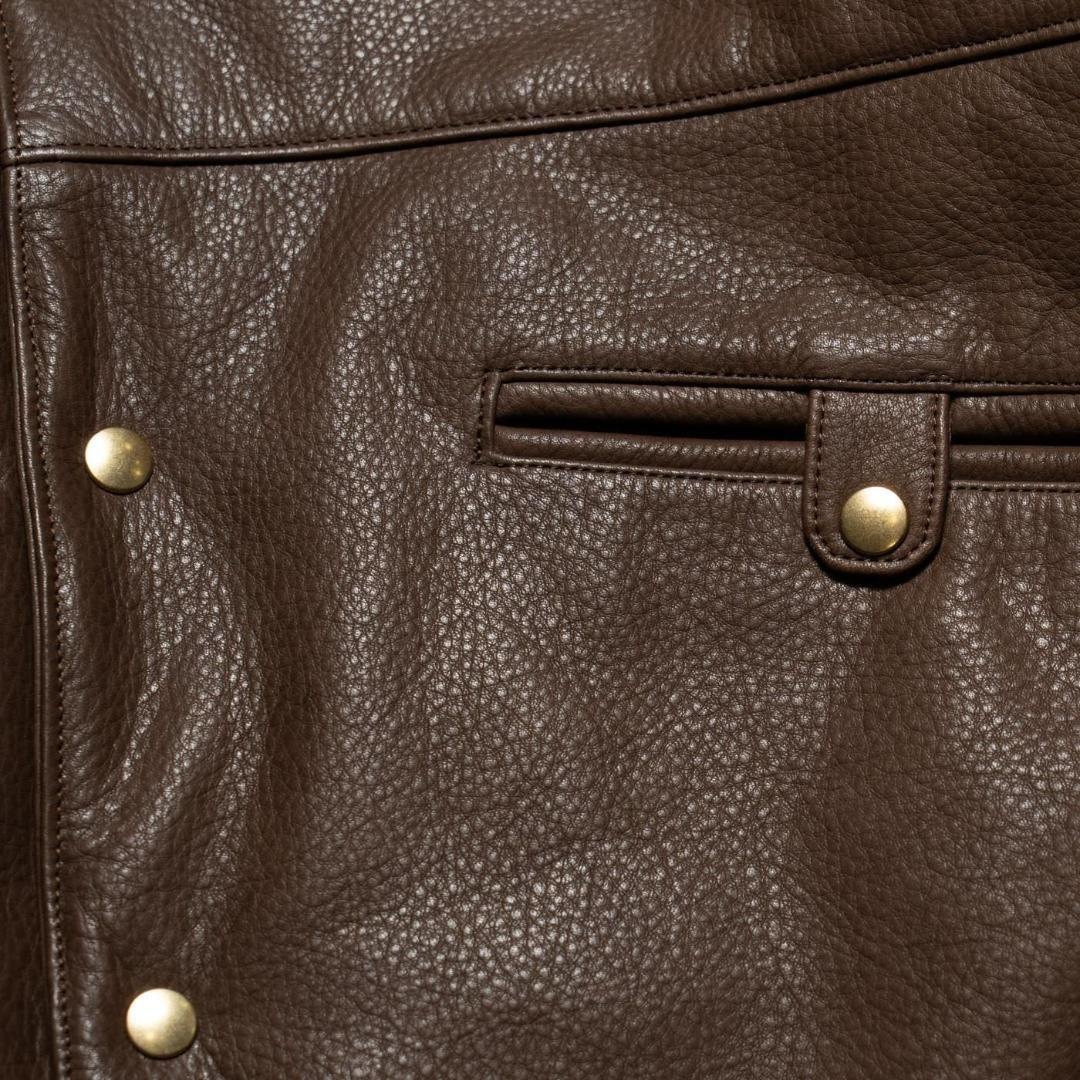 m*a様 UNUSED Leather car coat SIZE2