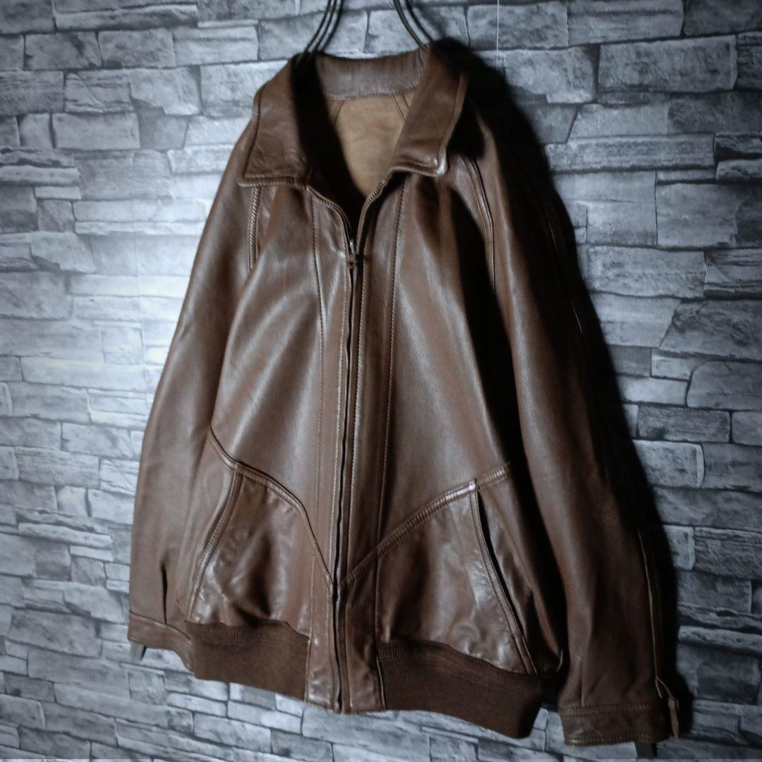 トラス スウェード×ラムレザー リバーシブル革ジャン