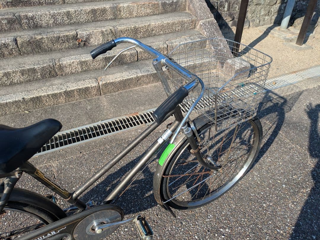 ナショナル　実用車　昭和　レトロ　自転車 ロッドブレーキ　ビンテージ