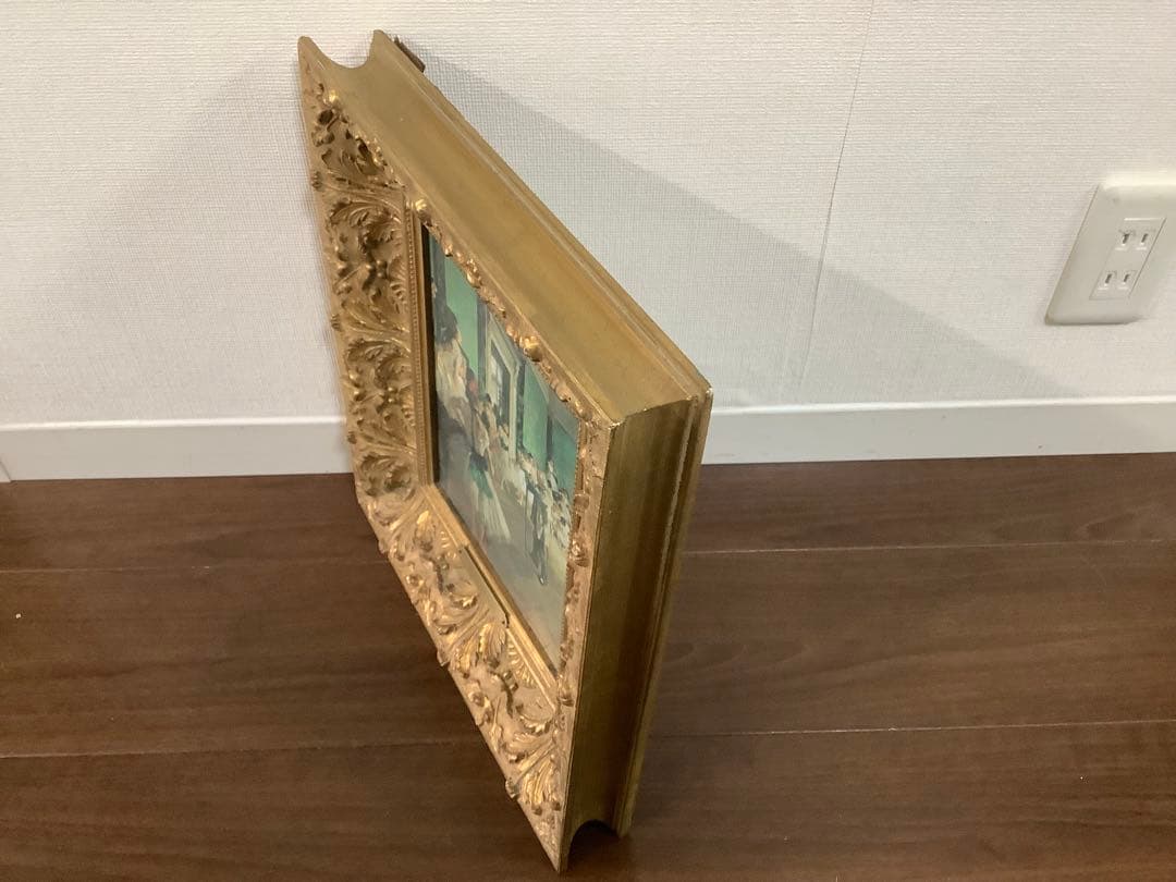エドガー　ドガ Edgar Degasバレエ教室 複製画 額付き　バレリーナ油絵