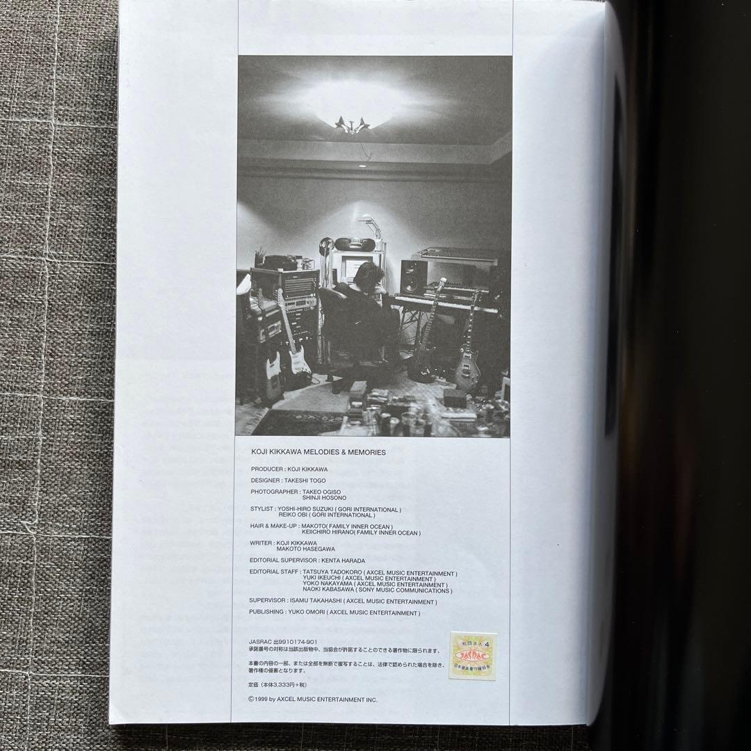 吉川晃司 スコア集 MELODIES＆MEMORIES 楽譜