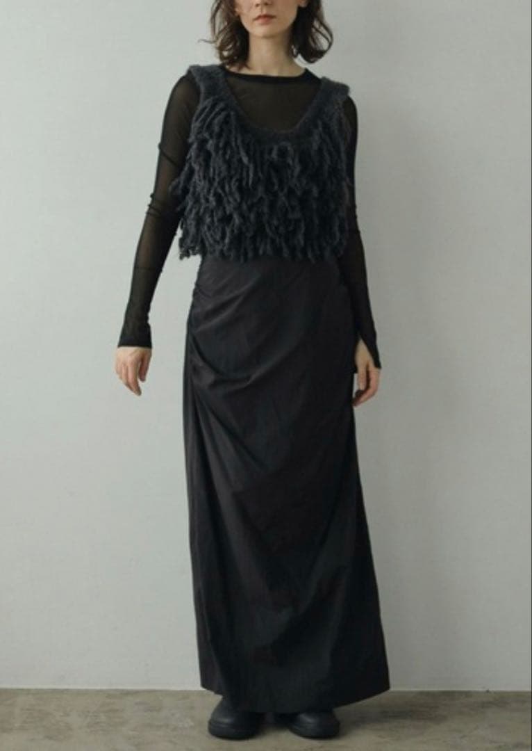 anuke アンヌーク 【新品タグ付き】 Fringe Knit Bustier