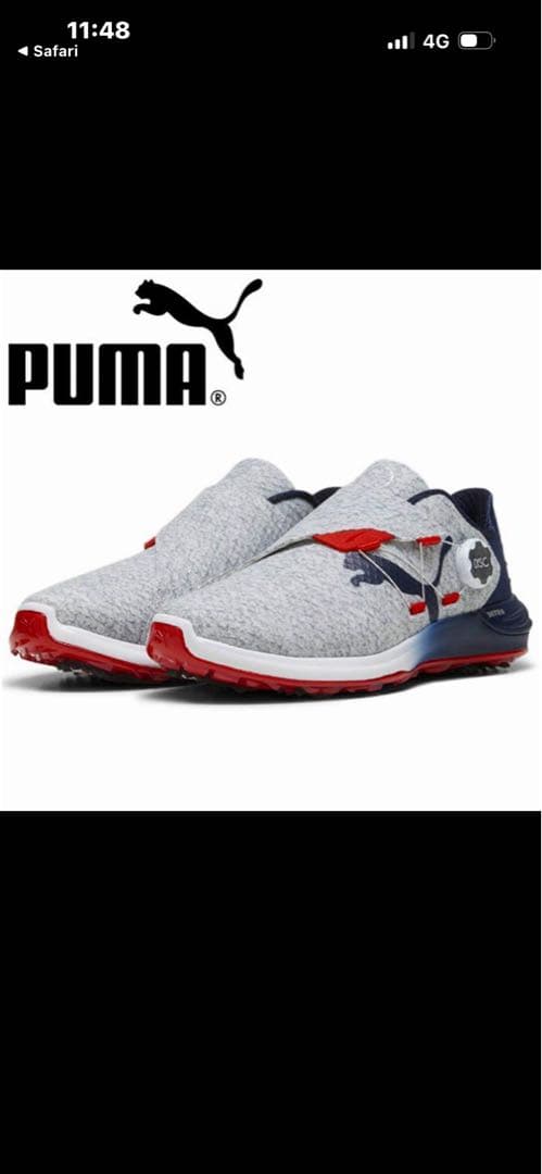 【新品・半額】PUMA NITRO ゴルフシューズ　定価23,100円税込み