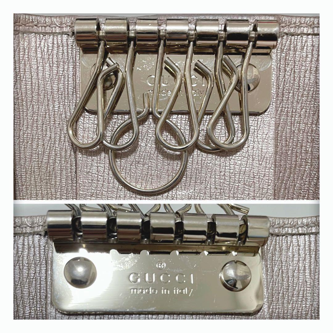 早い者勝ち 3/29削除‼️ 美品 グッチ ハート キーケース シャンパンゴールド