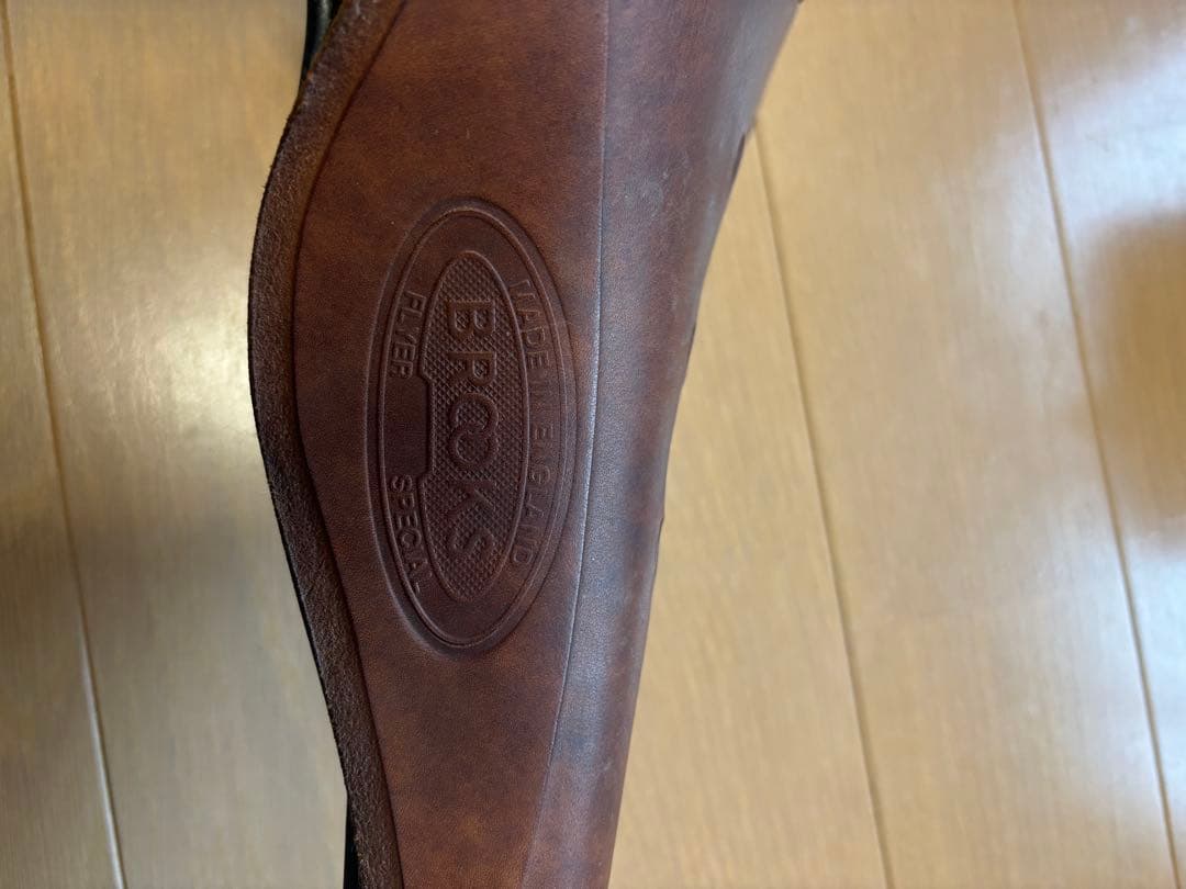 中古 BROOKS レザーサドル FLYYER ブラウン