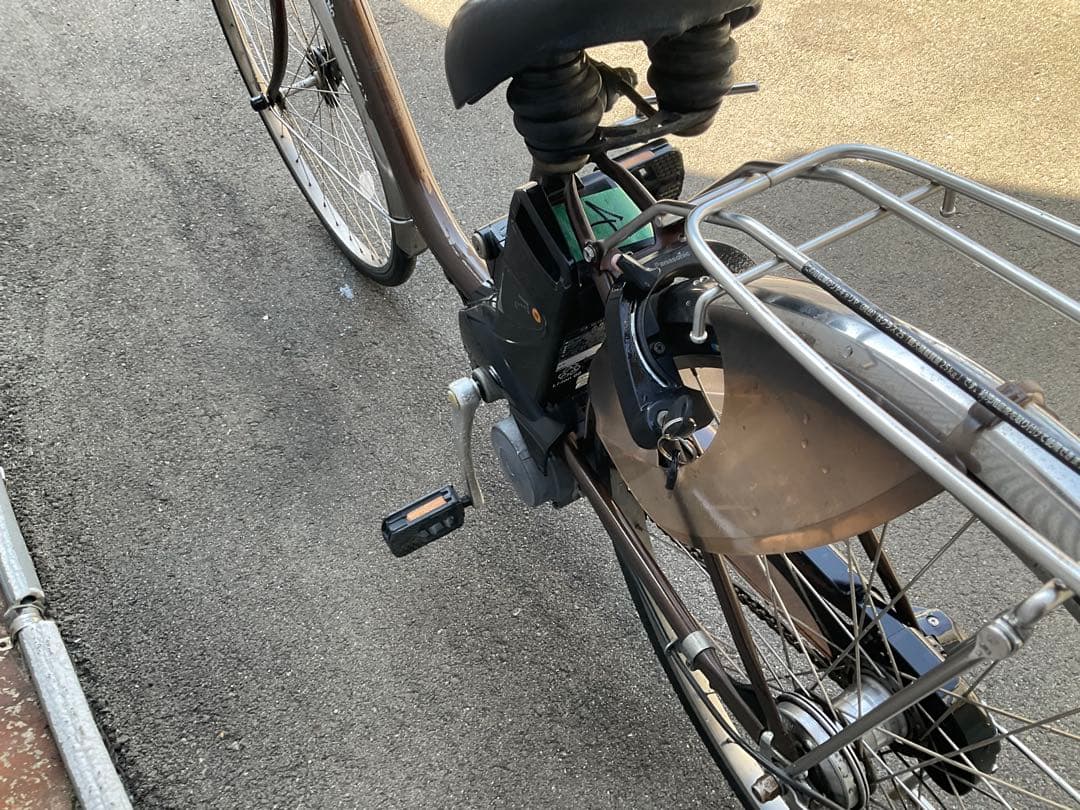 パナソニック新機種電動アシスト自転車viviDX26インチブラウンボディー